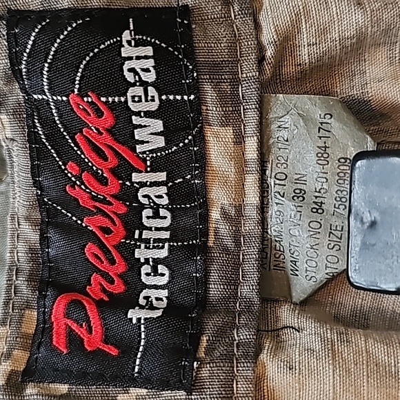 Prestige Tactical Wear Men’s Military Style Camo Cargo Pants Size 39x31.5,  NWOT - Picture 3 of 7